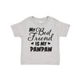 thumbnail image 1 of Inktastic My Best Friend is My Pawpaw with Hearts Boys or Girls Toddler T-Shirt, 1 of 5