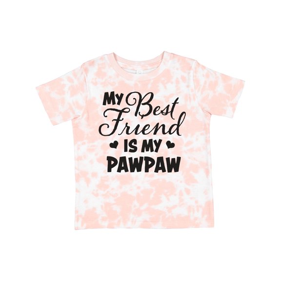 Inktastic My Best Friend is My Pawpaw with Hearts Boys or Girls Toddler T-Shirt