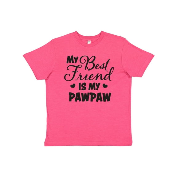 Inktastic My Best Friend is My Pawpaw with Hearts Youth T-Shirt