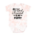 thumbnail image 1 of Inktastic My Best Friend is My Poppy with Hearts Boys or Girls Baby Bodysuit, 1 of 5
