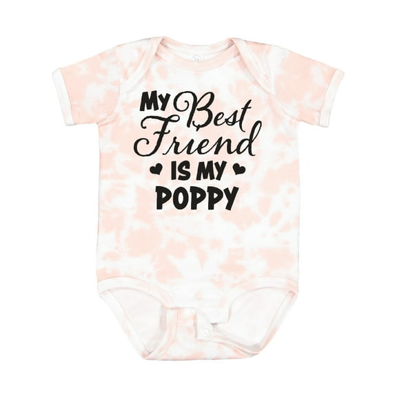 Inktastic My Best Friend is My Poppy with Hearts Boys or Girls Baby Bodysuit