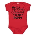 thumbnail image 1 of Inktastic My Best Friend is My Poppy with Hearts Boys or Girls Baby Bodysuit, 1 of 5