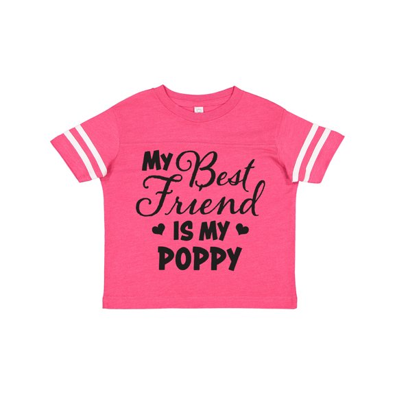 Inktastic My Best Friend is My Poppy with Hearts Boys or Girls Toddler T-Shirt