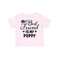 thumbnail image 1 of Inktastic My Best Friend is My Poppy with Hearts Boys or Girls Toddler T-Shirt, 1 of 5