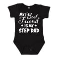 thumbnail image 1 of Inktastic My Best Friend is My Step Dad with Hearts Boys or Girls Baby Bodysuit, 1 of 5