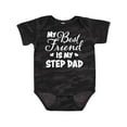 thumbnail image 1 of Inktastic My Best Friend is My Step Dad with Hearts Boys or Girls Baby Bodysuit, 1 of 5