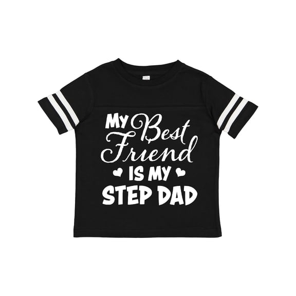 Inktastic My Best Friend is My Step Dad with Hearts Boys or Girls Toddler T-Shirt
