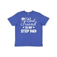 thumbnail image 1 of Inktastic My Best Friend is My Step Dad with Hearts Youth T-Shirt, 1 of 5