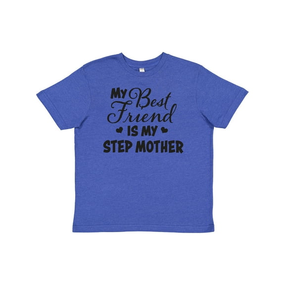 Inktastic My Best Friend is My Step Mother with Hearts Youth T-Shirt