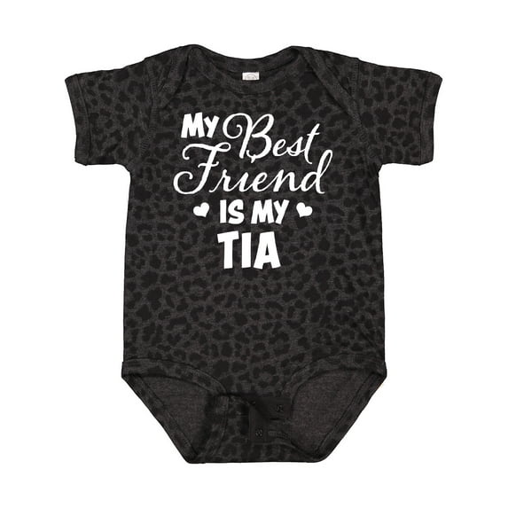 Inktastic My Best Friend is My Tia with Hearts Boys or Girls Baby Bodysuit