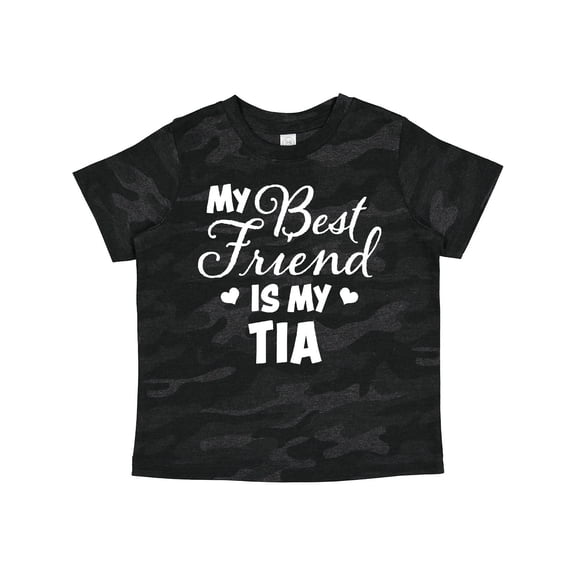 Inktastic My Best Friend is My Tia with Hearts Boys or Girls Toddler T-Shirt
