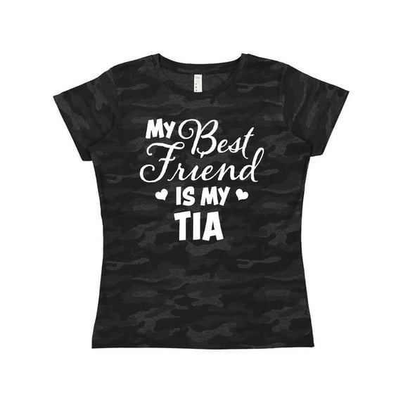 Inktastic My Best Friend is My Tia with Hearts Women's T-Shirt
