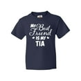 thumbnail image 1 of Inktastic My Best Friend is My Tia with Hearts Youth T-Shirt, 1 of 5