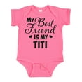 thumbnail image 1 of Inktastic My Best Friend is My Titi with Hearts Boys or Girls Baby Bodysuit, 1 of 5