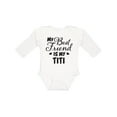 thumbnail image 1 of Inktastic My Best Friend is My Titi with Hearts Boys or Girls Long Sleeve Baby Bodysuit, 1 of 5