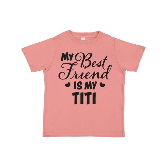 Inktastic My Best Friend is My Titi with Hearts Boys or Girls Toddler T-Shirt