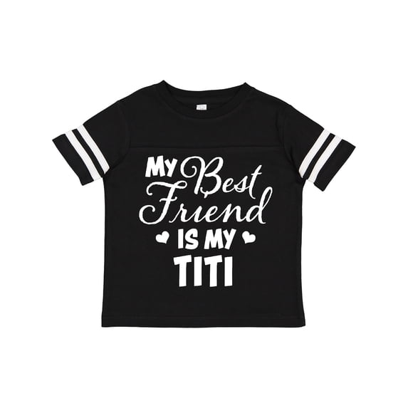 Inktastic My Best Friend is My Titi with Hearts Boys or Girls Toddler T-Shirt