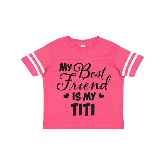 Inktastic My Best Friend is My Titi with Hearts Boys or Girls Toddler T-Shirt