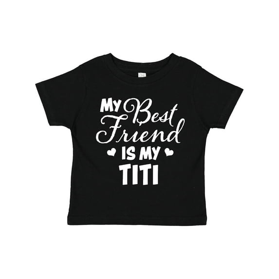 Inktastic My Best Friend is My Titi with Hearts Boys or Girls Toddler T-Shirt