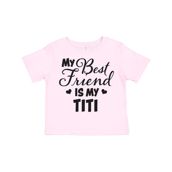 Inktastic My Best Friend is My Titi with Hearts Boys or Girls Toddler T-Shirt