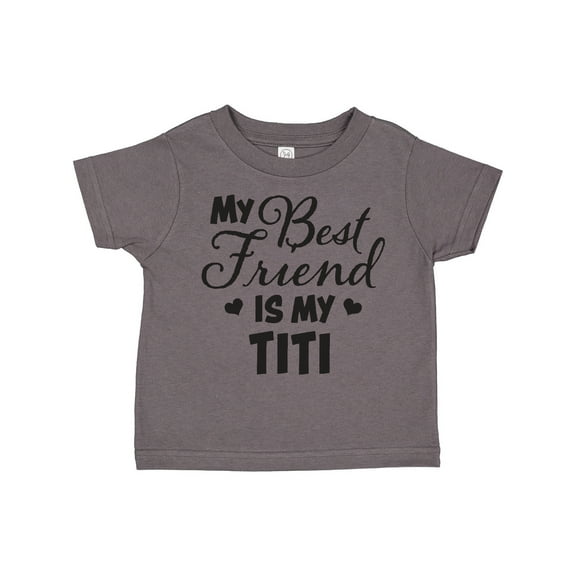 Inktastic My Best Friend is My Titi with Hearts Boys or Girls Toddler T-Shirt