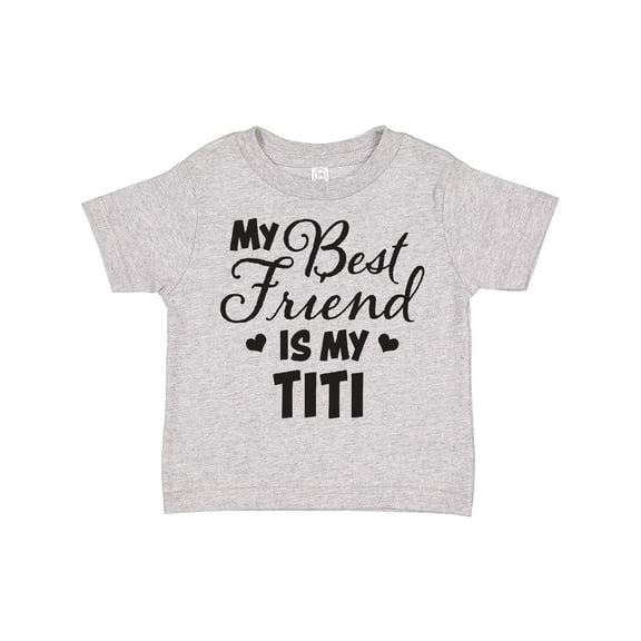 Inktastic My Best Friend is My Titi with Hearts Boys or Girls Toddler T-Shirt