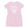 thumbnail image 1 of Inktastic My Best Friend is My Titi with Hearts Girls Toddler Dress, 1 of 5