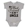 thumbnail image 1 of Inktastic My Best Friend is My Uncle with Hearts Boys or Girls Baby Bodysuit, 1 of 5