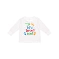 thumbnail image 1 of Inktastic My Big Bro Loves Me Little Brother Sister Boys or Girls Long Sleeve Toddler T-Shirt, 1 of 5