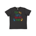 thumbnail image 1 of Inktastic My Big Bro Loves Me Little Brother Sister Youth T-Shirt, 1 of 5