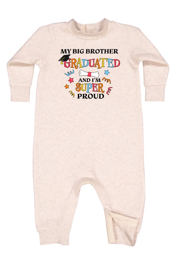 My Big Brother Graduated and I'm Super Proud Baby Fleece Romper