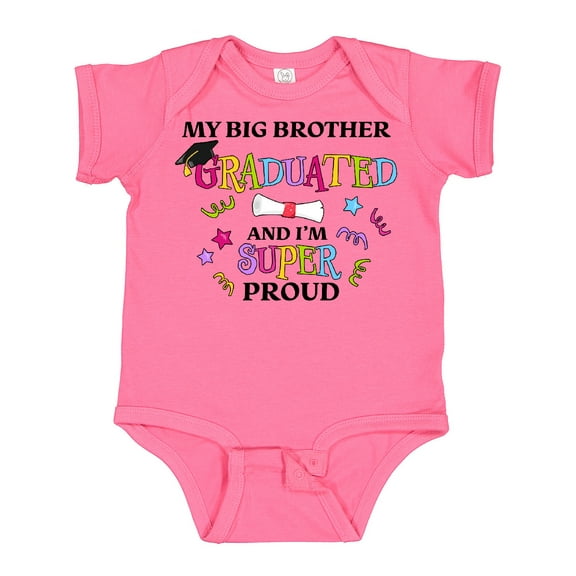 Inktastic My Big Brother Graduated and I'm Super Proud Boys or Girls Baby Bodysuit