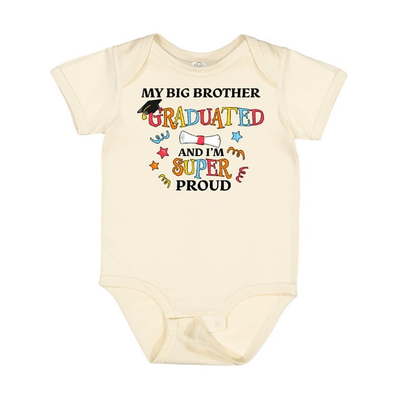 Inktastic My Big Brother Graduated and I'm Super Proud Boys or Girls Baby Bodysuit