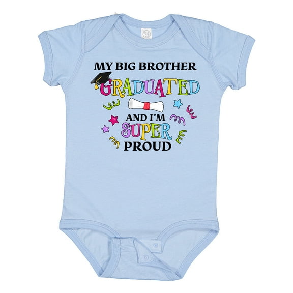 Inktastic My Big Brother Graduated and I'm Super Proud Boys or Girls Baby Bodysuit