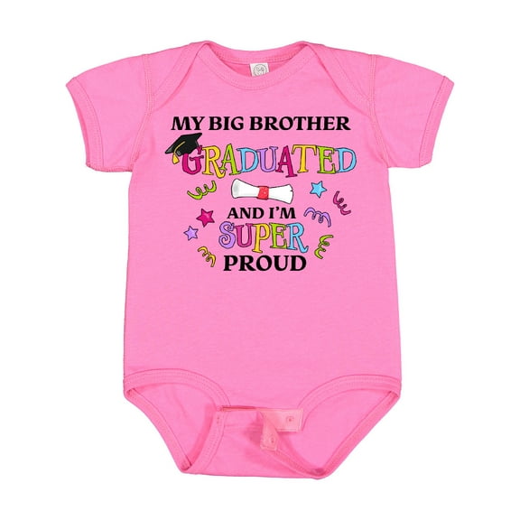 Inktastic My Big Brother Graduated and I'm Super Proud Boys or Girls Baby Bodysuit