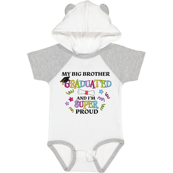 Inktastic My Big Brother Graduated and I'm Super Proud Boys or Girls Baby Bodysuit