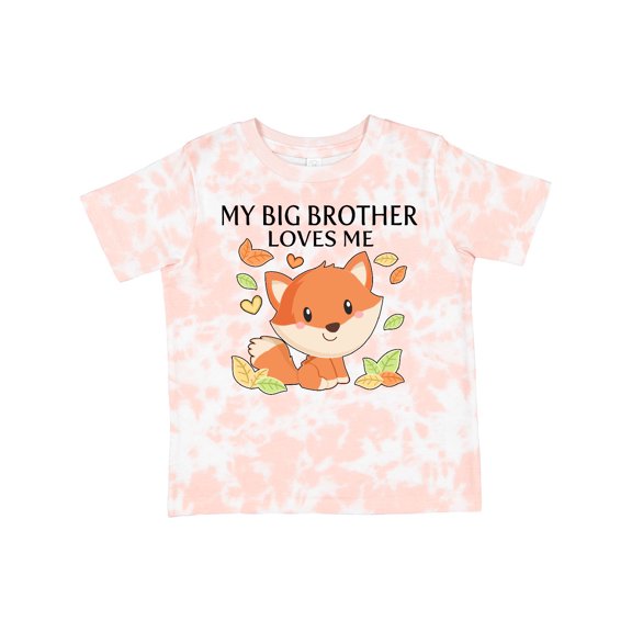 Inktastic My Big Brother Loves Me- Little Fox Boys or Girls Toddler T-Shirt