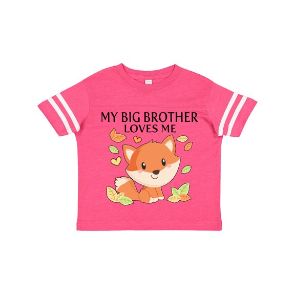 Inktastic My Big Brother Loves Me- Little Fox Boys or Girls Toddler T-Shirt