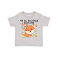 thumbnail image 1 of Inktastic My Big Brother Loves Me- Little Fox Boys or Girls Toddler T-Shirt, 1 of 5