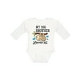 thumbnail image 1 of Inktastic My Big Brother Loves Me with Sloth and Hearts Boys or Girls Long Sleeve Baby Bodysuit, 1 of 5
