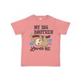 thumbnail image 1 of Inktastic My Big Brother Loves Me with Sloth and Hearts Boys or Girls Toddler T-Shirt, 1 of 5