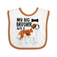 thumbnail image 1 of Inktastic My Big Brother is a Saint Bernard Boys or Girls Baby Bib, 1 of 4
