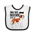 thumbnail image 1 of Inktastic My Big Brother is a Saint Bernard Boys or Girls Baby Bib, 1 of 4