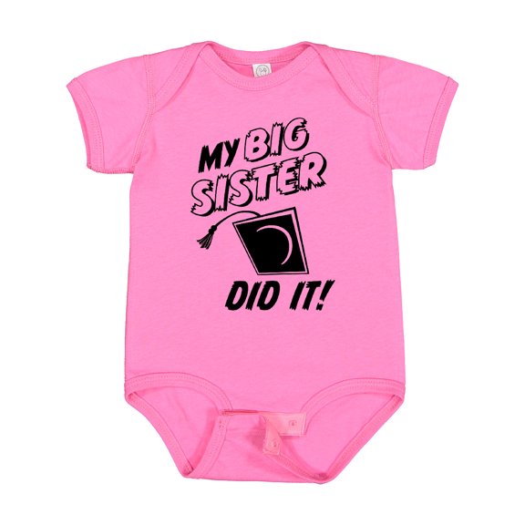 Inktastic My Big Sister Did It Boys or Girls Baby Bodysuit