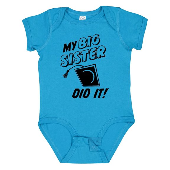 Inktastic My Big Sister Did It Boys or Girls Baby Bodysuit
