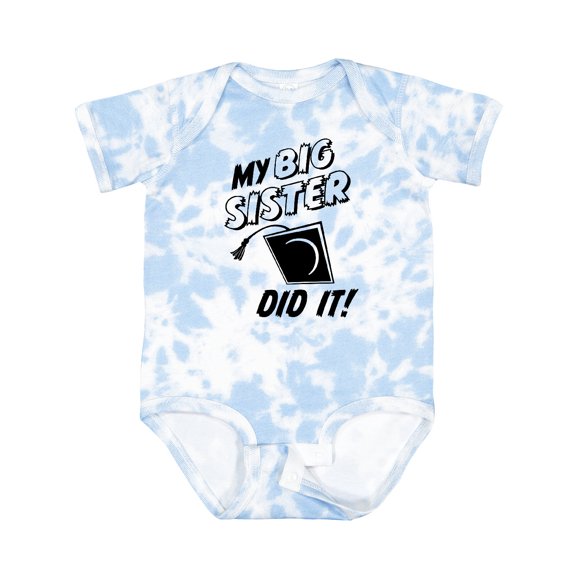Inktastic My Big Sister Did It Boys or Girls Baby Bodysuit