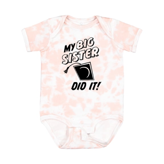 Inktastic My Big Sister Did It Boys or Girls Baby Bodysuit