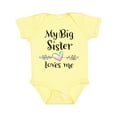 thumbnail image 1 of Inktastic My Big Sister Loves Me- Heart Boys or Girls Baby Bodysuit, 1 of 5