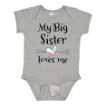 thumbnail image 1 of Inktastic My Big Sister Loves Me- Heart Boys or Girls Baby Bodysuit, 1 of 5