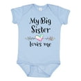 thumbnail image 1 of Inktastic My Big Sister Loves Me- Heart Boys or Girls Baby Bodysuit, 1 of 5
